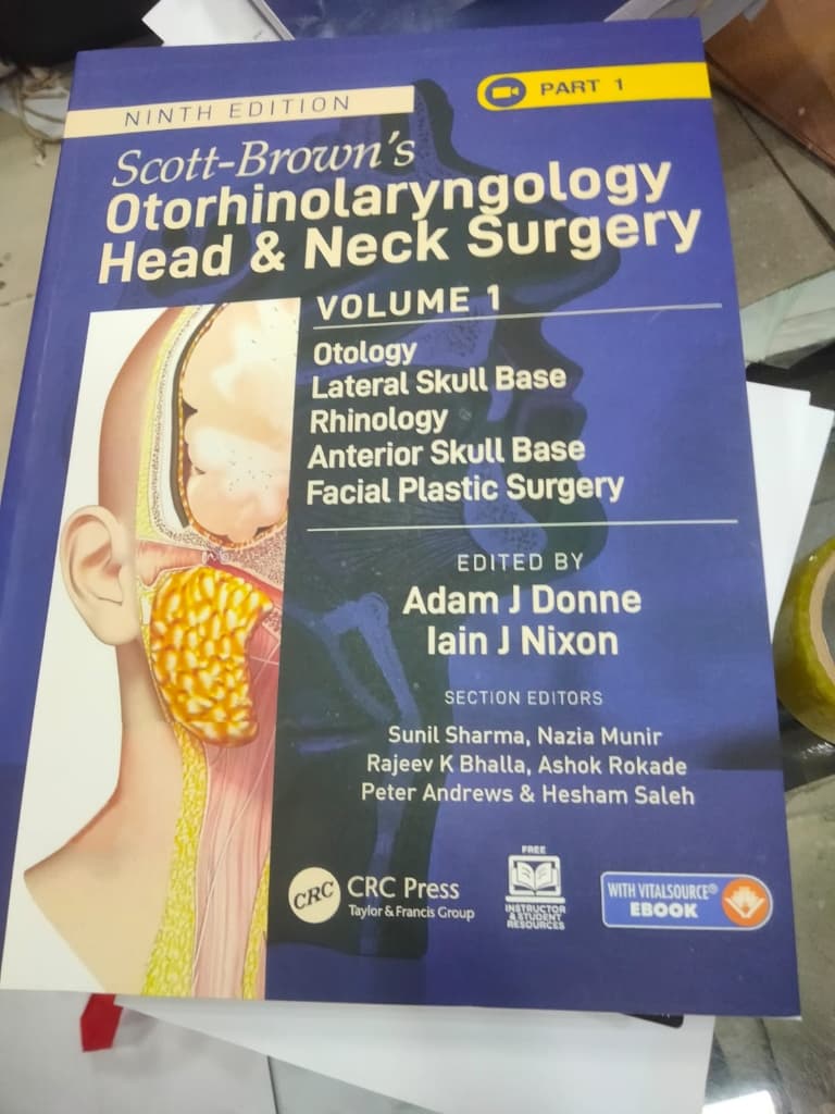 Scott-Brown’s Otorhinolaryngology and Head and Neck Surgery Part 1-6 (Color)
